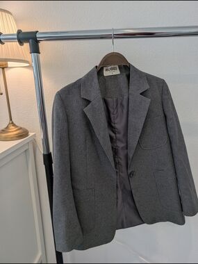 Rubie's Gray Women's Blazer - Classic Single-Button Jacket